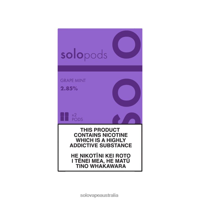 Grape Mint Solo Replacement Pod 2-Pack ZN6LB054 | Solo Vape Buy